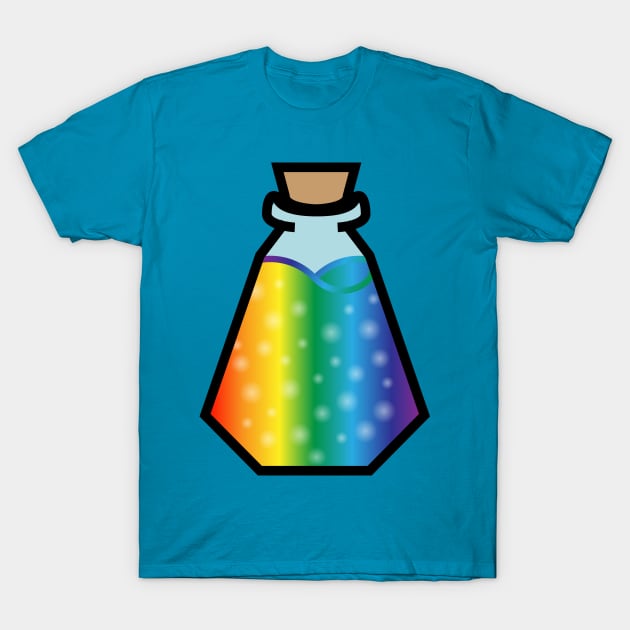 DIY Single Rainbow Potion or Poison for Tabletop Board Games (Style 4) T-Shirt by GorsskyVlogs